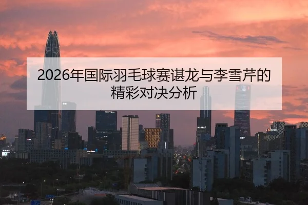 2026年国际羽毛球赛谌龙与李雪芹的精彩对决分析